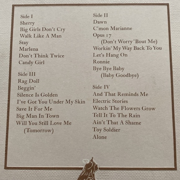 1975 The Four Seasons Frankie Valli Two Record Greatest Hits Vinyl Record Album - Picture 8 of 16